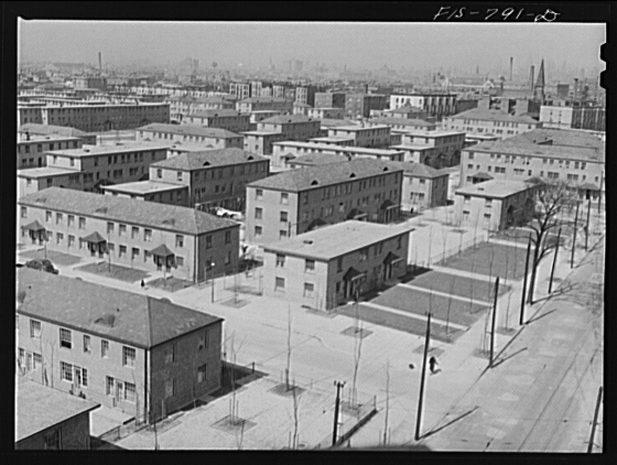 Chicago, Illinois. Ida B. Wells Housing Project. Houses