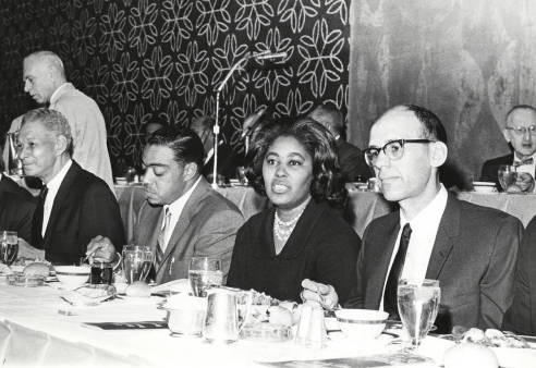 Bill Berry, Connie Seals, George E. Johnson, and Harold Baron